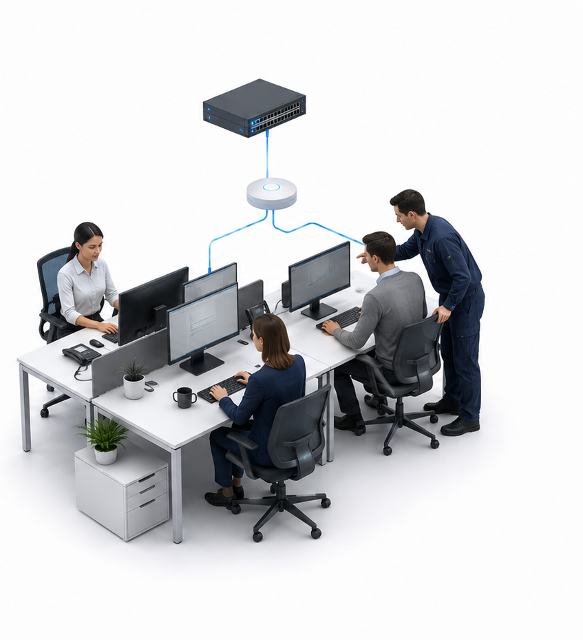An engineer strengthening the customer team